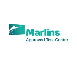 Marlins Approved Test Centre logo