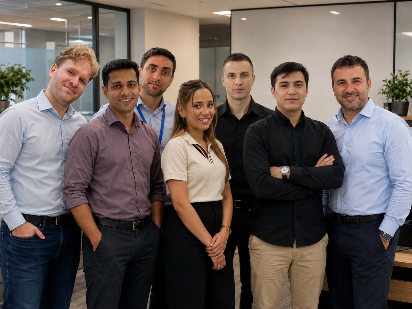 Real maritime crewing office team