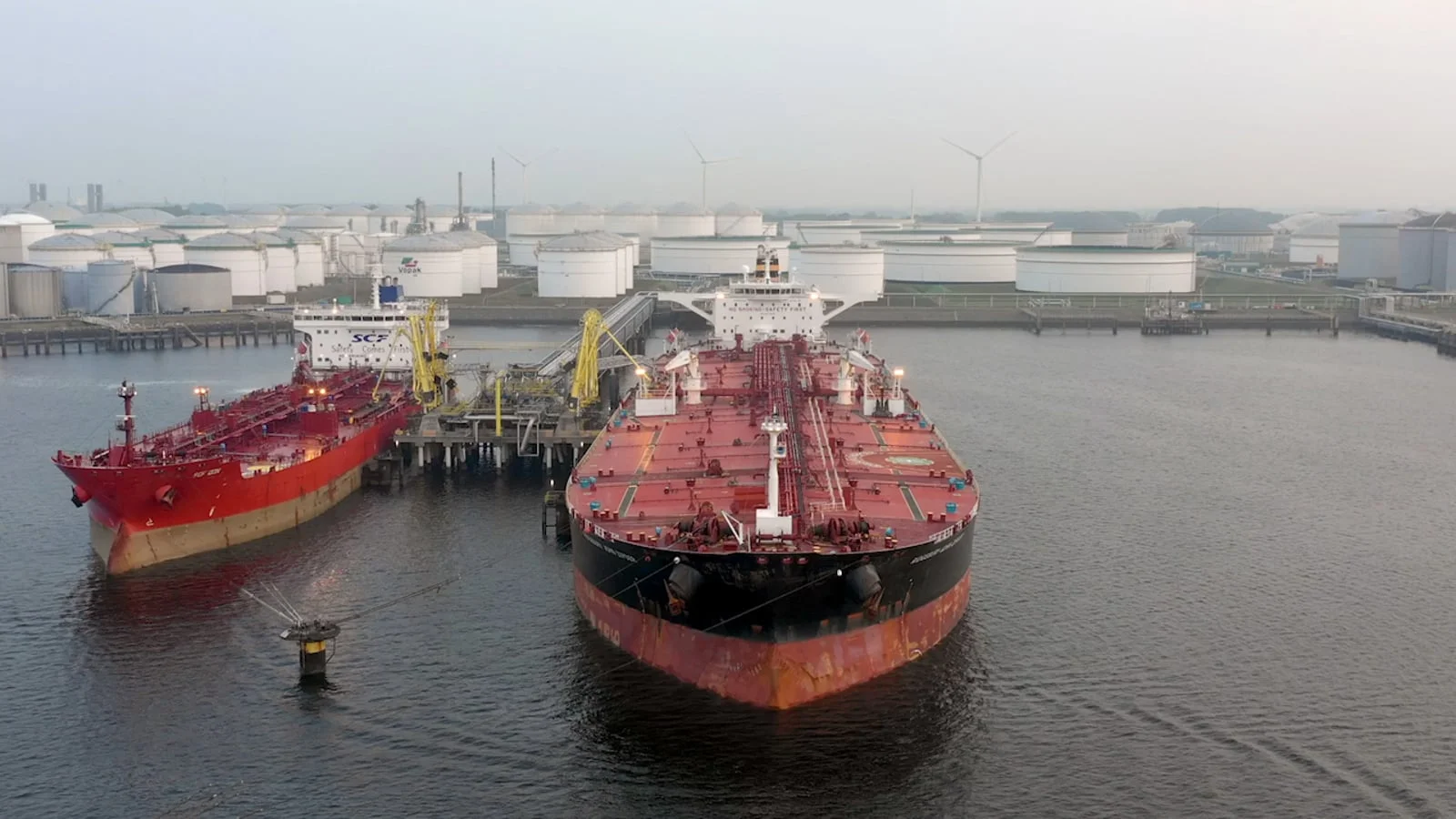 Tanker at sea