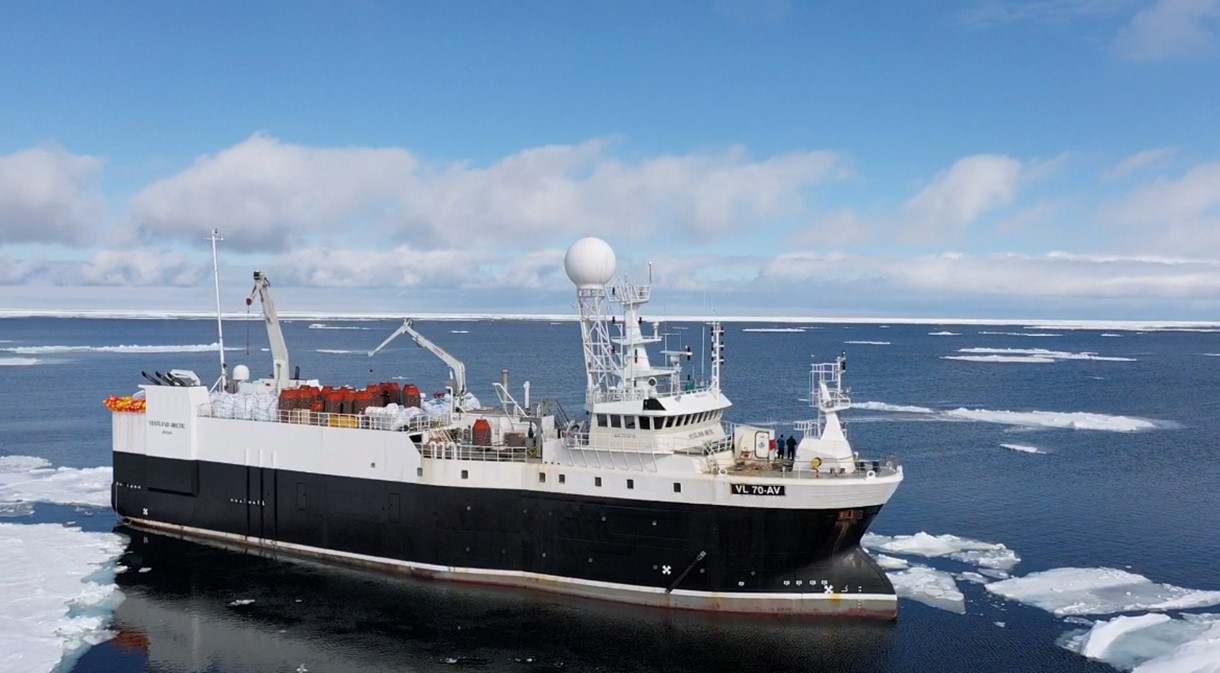 Vestland Arctic fishing vessel operating in ice